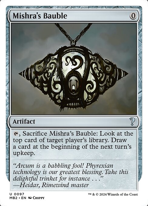 Mishra's Bauble (White Border) - Mystery Booster 2 - U - 97