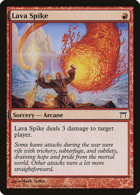 Lava Spike - Champions of Kamigawa - C - 178