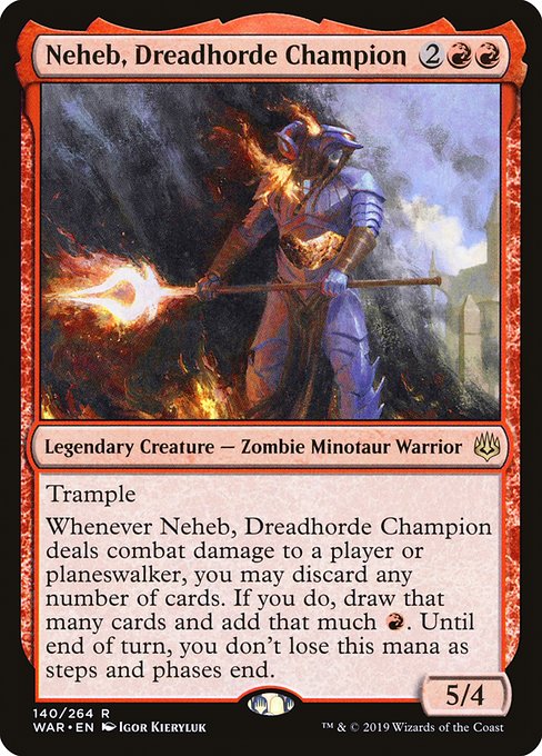 Neheb, Dreadhorde Champion - War of the Spark - R - 140