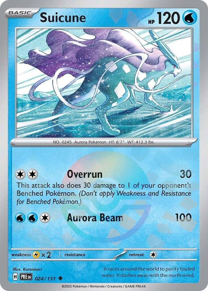 Suicune (Poke Ball Pattern) - SV: Prismatic Evolutions - Uncommon - 024/131