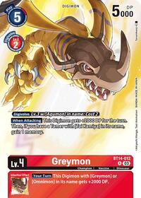 Greymon (Omnimon Binder Set) - Blast Ace - Rare - BT14-012 R
