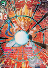 SS Gogeta, Bold Arrival (Gold-Stamped) - History of Z - Super Rare - BT27-007
