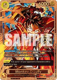 Monkey.D.Luffy (Championship 2024 World Final 3rd Place) - One Piece Promotion Cards - SR - OP07-109