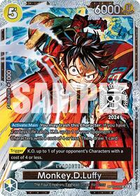 Monkey.D.Luffy (Championship 2024 World Final 2nd Place) - One Piece Promotion Cards - SR - OP07-109