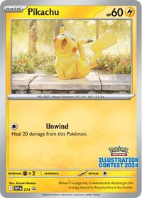 Pikachu - 214 (Illustration Contest 2024) - SV: Scarlet & Violet Promo Cards - Promo - 214