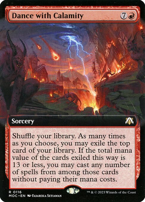 Dance with Calamity (Extended Art) - Commander: March of the Machine - R - 116