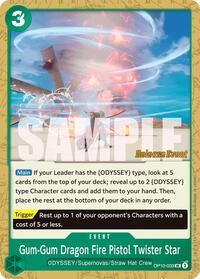 Gum-Gum Dragon Fire Pistol Twister Star - Royal Blood Release Event Cards - UC - OP10-039