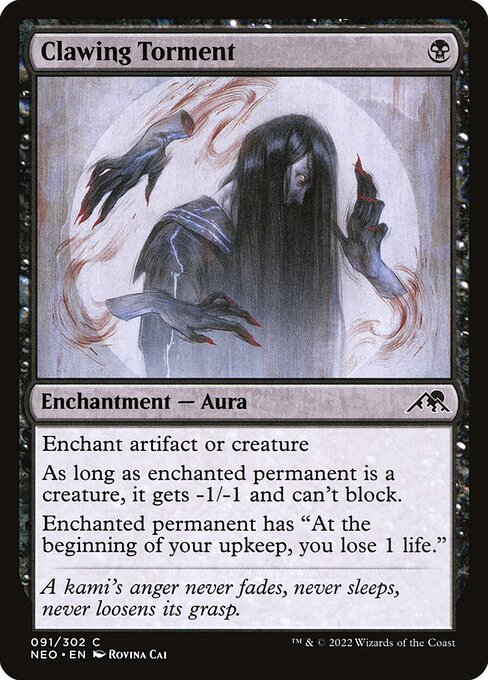 Clawing Torment - Kamigawa: Neon Dynasty - C - 91