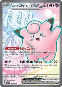 Lillie's Clefairy ex - 173/159 - SV09: Journey Together - Ultra Rare - 173/159