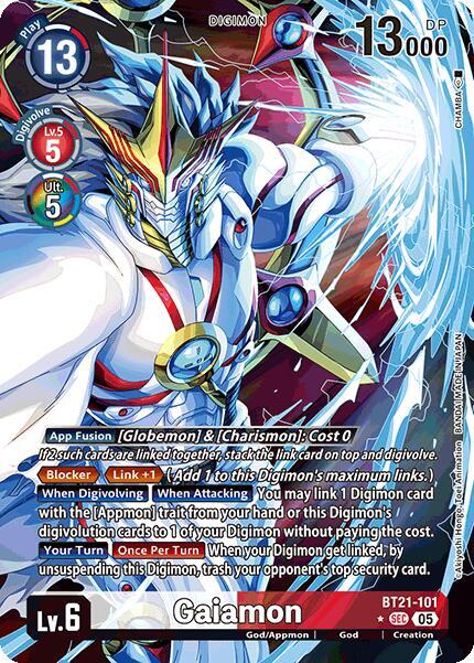 Gaiamon (Alternate Art) - World Convergence - Secret Rare - BT21-101 SEC