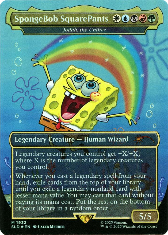SpongeBob SquarePants - Jodah, the Unifier (Rainbow Foil) - Secret Lair Drop Series - M - 1932
