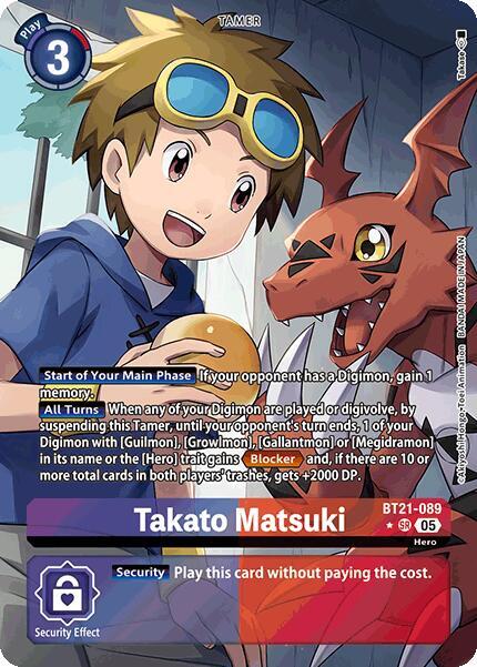 Takato Matsuki (Alternate Art) - World Convergence - Super Rare - BT21-089 SR