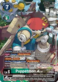 Puppetmon ACE (Alternate Art) - World Convergence - Super Rare - BT21-051 SR