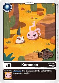 Koromon - Starter Deck 20: Protector of Light Release Event Cards - Common - ST20-01 C