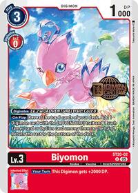 Biyomon - Starter Deck 20: Protector of Light Release Event Cards - Uncommon - ST20-02 U