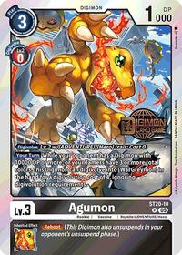 Agumon - Starter Deck 20: Protector of Light Release Event Cards - Rare - ST20-10 R