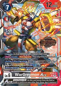 WarGreymon ACE - Starter Deck 20: Protector of Light Release Event Cards - Super Rare - ST20-11 SR