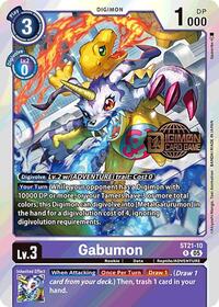 Gabumon - Starter Deck 21: Hero of Hope Release Event Cards - Rare - ST21-10 R