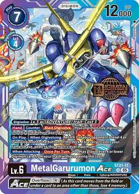 MetalGarurumon ACE - Starter Deck 21: Hero of Hope Release Event Cards - Super Rare - ST21-11 SR
