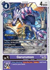 Garurumon - World Convergence Release Event Cards - Uncommon - BT21-067 U