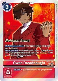 Owen Dreadnought - World Convergence Release Event Cards - Rare - BT21-081 R