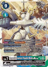 Imperialdramon: Paladin Mode ACE (World Convergence Release Event) - World Convergence Release Event Cards - Super Rare - BT17-077 SR