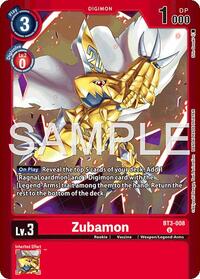Zubamon - Limited Card Pack -Billion Bullet- - Uncommon - BT3-008 U