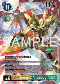 Rapidmon (X Antibody) - Limited Card Pack -Billion Bullet- - Secret Rare - BT16-101 SEC