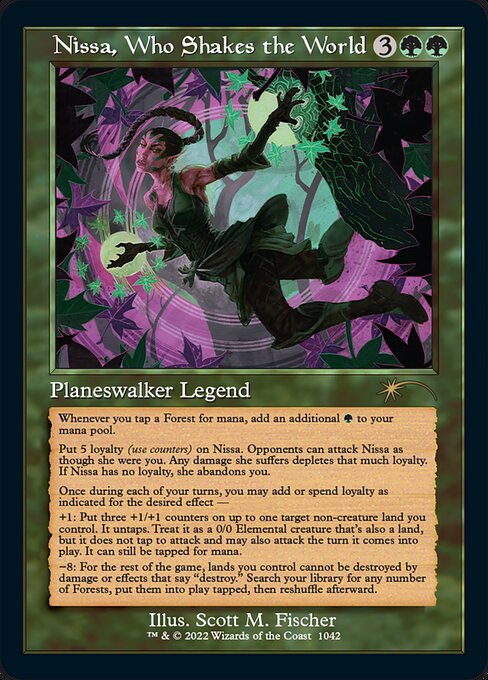 Nissa, Who Shakes the World (Retro Frame) - Secret Lair Drop Series - R - 1042