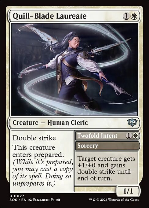 Quill-Blade Laureate - Secrets of Strixhaven - U - 27