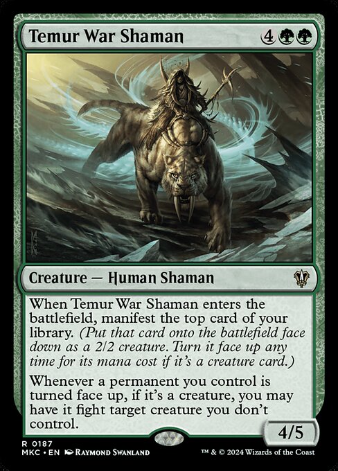 Temur War Shaman - Commander: Murders at Karlov Manor - R - 187