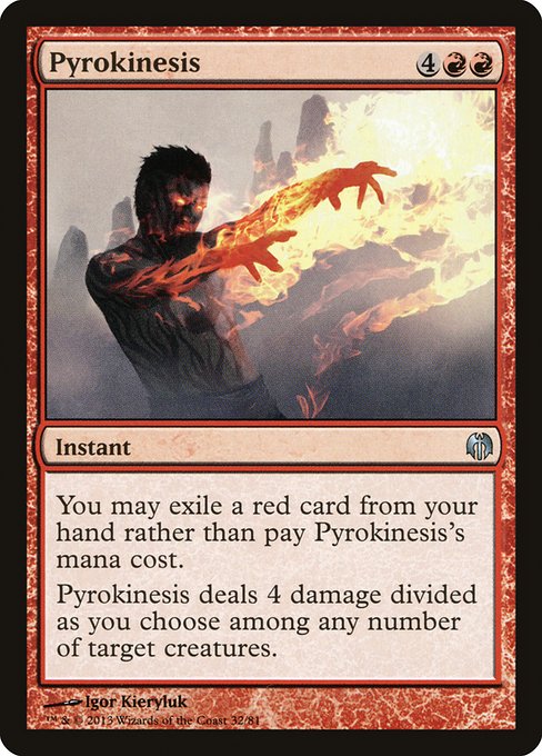 Pyrokinesis - Duel Decks: Heroes vs. Monsters - U - 32