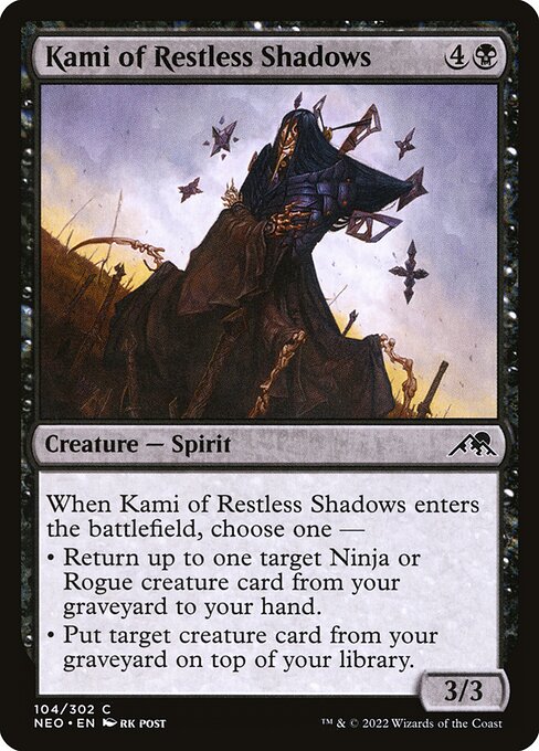 Kami of Restless Shadows - Kamigawa: Neon Dynasty - C - 104