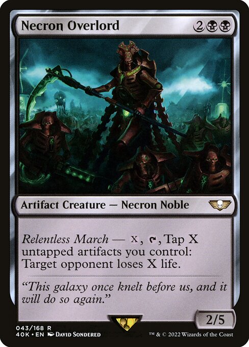 Necron Overlord - Universes Beyond: Warhammer 40,000 - R - 43