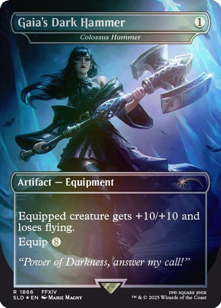 Gaia's Dark Hammer - Colossus Hammer (Rainbow Foil) - Secret Lair Drop Series - R - 1866