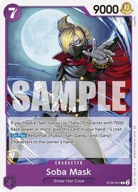 Soba Mask - Starter Deck 26: PURPLE/BLACK Monkey.D.Luffy - C - ST26-001