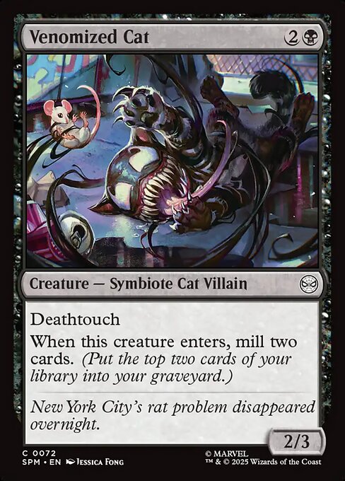 Venomized Cat - Commander: Marvel Super Heroes - C - 801