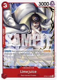 Limejuice (Reprint) - Starter Deck 23: RED Shanks - UC - OP09-014