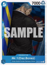 Mr.1(Daz.Bonez) (Reprint) - Starter Deck 25: BLUE Buggy - C - OP09-055