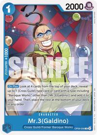 Mr.3(Galdino) (Reprint) - Starter Deck 25: BLUE Buggy - R - OP09-056