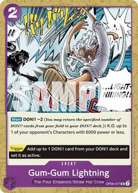 Gum-Gum Lightning (Reprint) - Starter Deck 26: PURPLE/BLACK Monkey.D.Luffy - UC - OP09-077
