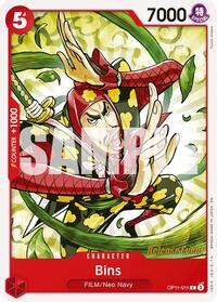 Bins - A Fist of Divine Speed Release Event Cards - C - OP11-011