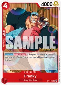 Franky - A Fist of Divine Speed Release Event Cards - UC - OP11-012