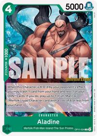 Aladine - A Fist of Divine Speed Release Event Cards - C - OP11-024