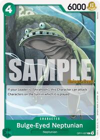 Bulge-Eyed Neptunian - A Fist of Divine Speed Release Event Cards - C - OP11-027
