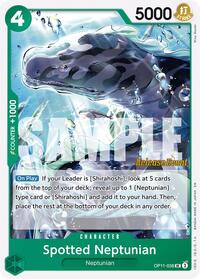Spotted Neptunian - A Fist of Divine Speed Release Event Cards - UC - OP11-036