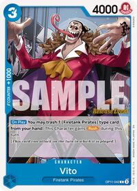 Vito - A Fist of Divine Speed Release Event Cards - C - OP11-042