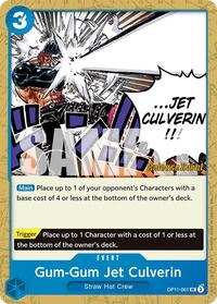 Gum-Gum Jet Culverin - A Fist of Divine Speed Release Event Cards - UC - OP11-061