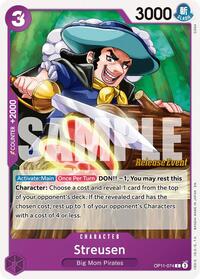 Streusen - A Fist of Divine Speed Release Event Cards - C - OP11-074