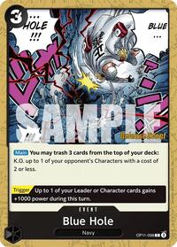Blue Hole - A Fist of Divine Speed Release Event Cards - C - OP11-098